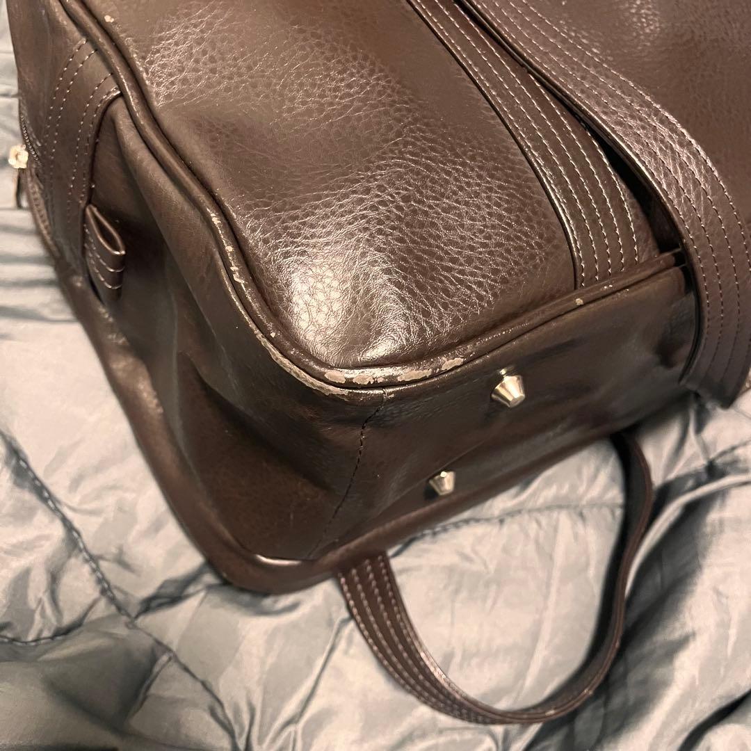 EASTBOY スクバVenus チョコ×女神シルバー 高級感シボ加工ブラウン