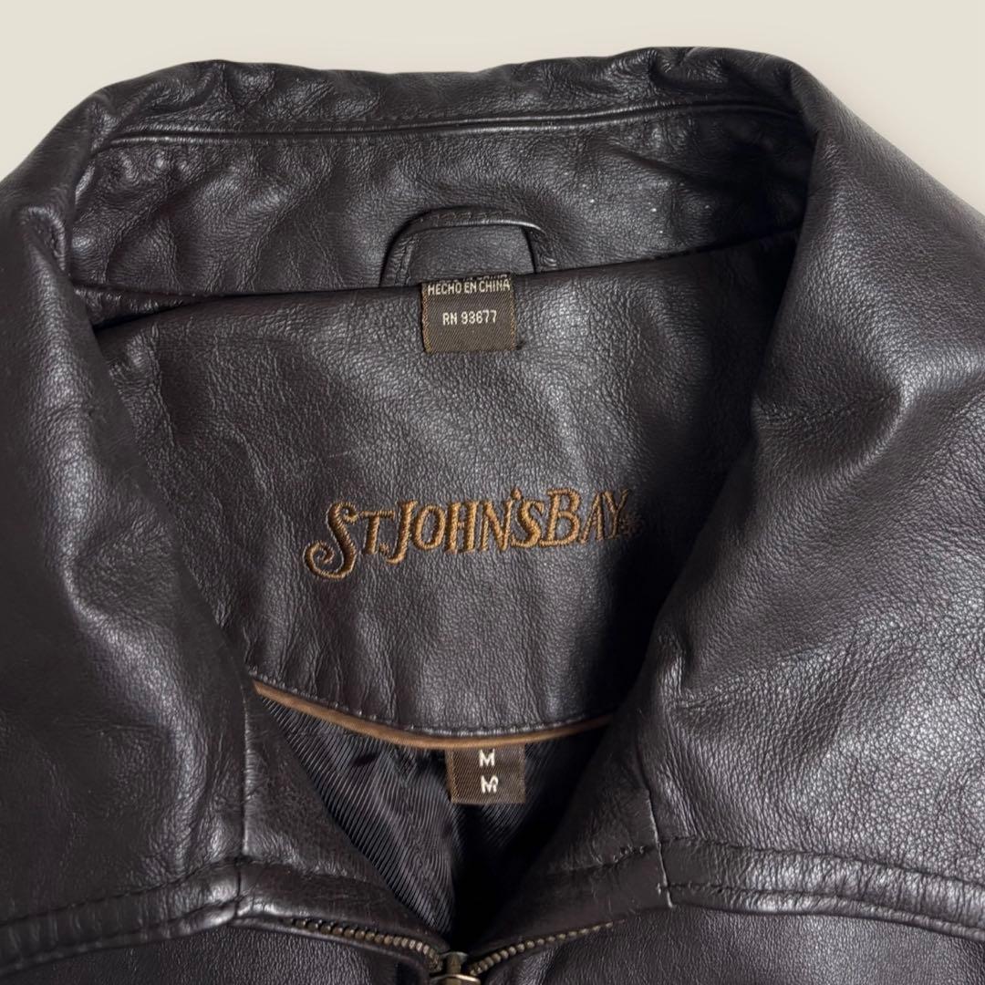 90’s USA ST.JOHNS BAY レザースポーツジャケット