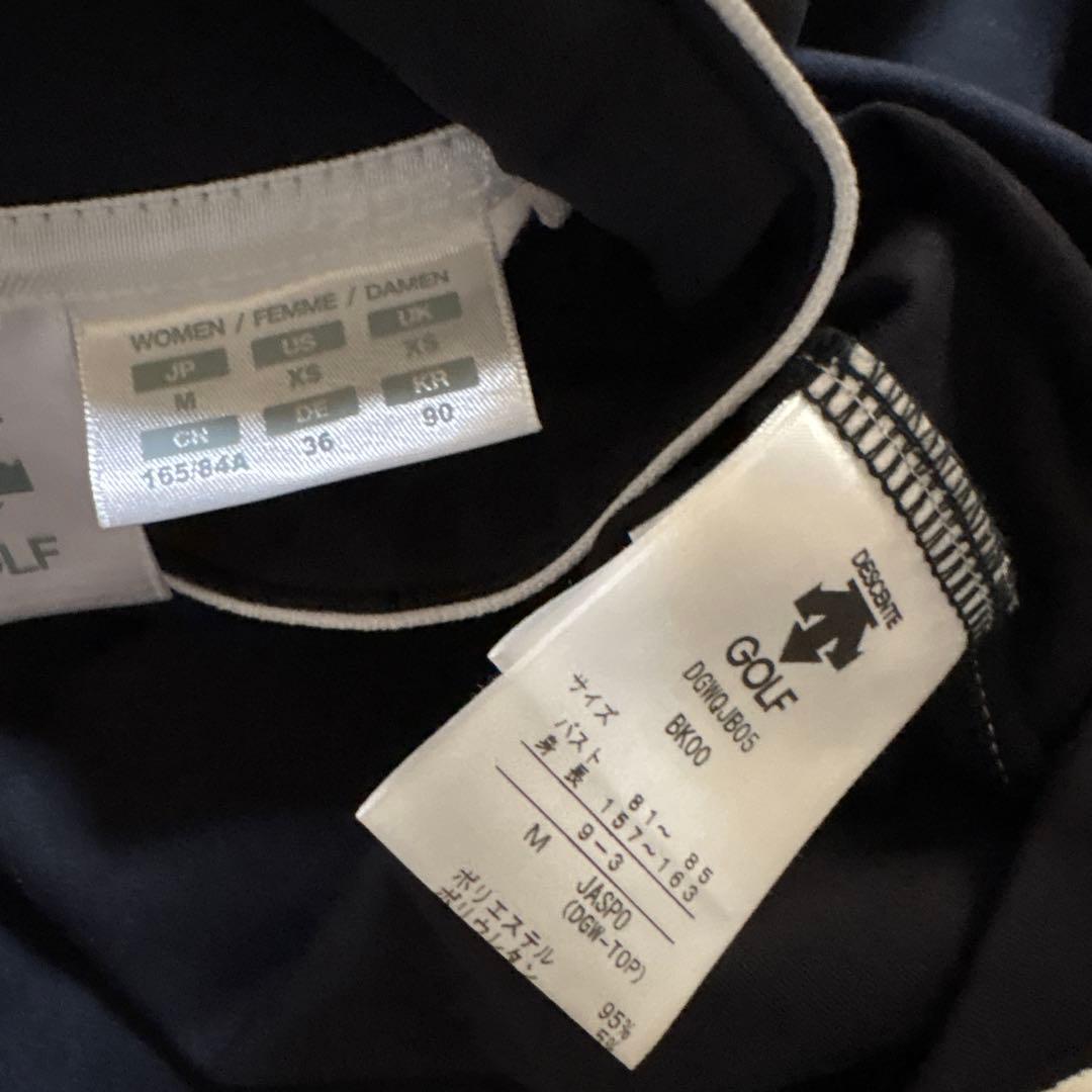 DESCENTE ゴルフウェア ポロシャツ　スカート　2点　黒　M/L