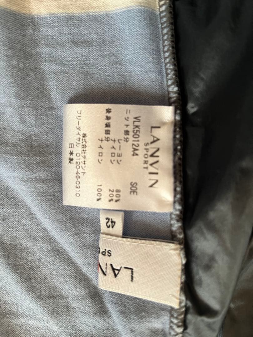 LANVIN SPORTS ゴルフベスト42 LL相当 レディース ジップアップ