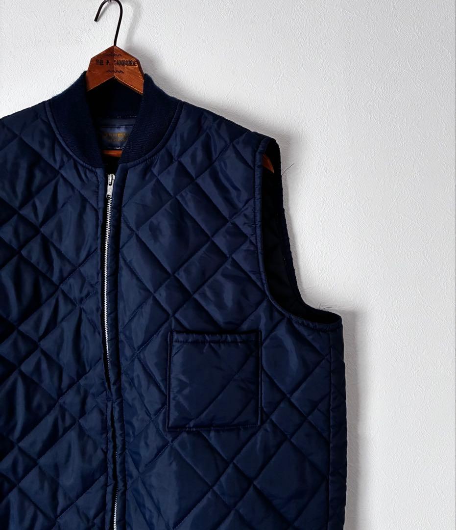 80's Oshkosh B'gosh キルティングベスト　ワークベスト　紺