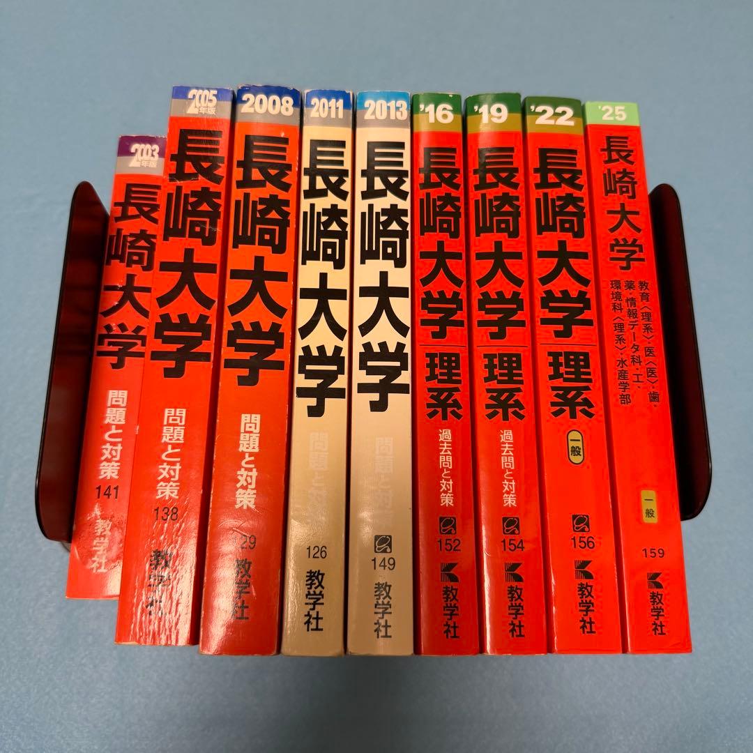 赤本　長崎大学　医学部　理系　2000年～2024年 25年分