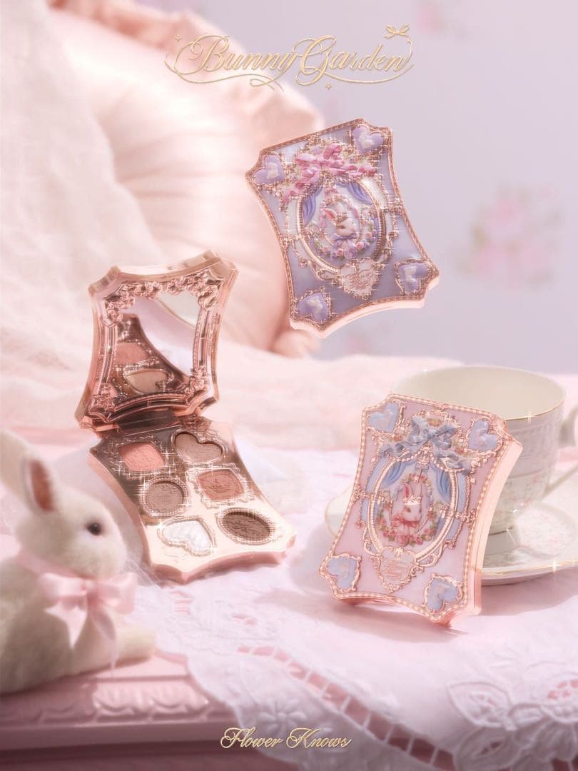 フラワーノーズ　バニーガーデンテイルズ　ロココシフォン アイパレット　全3点