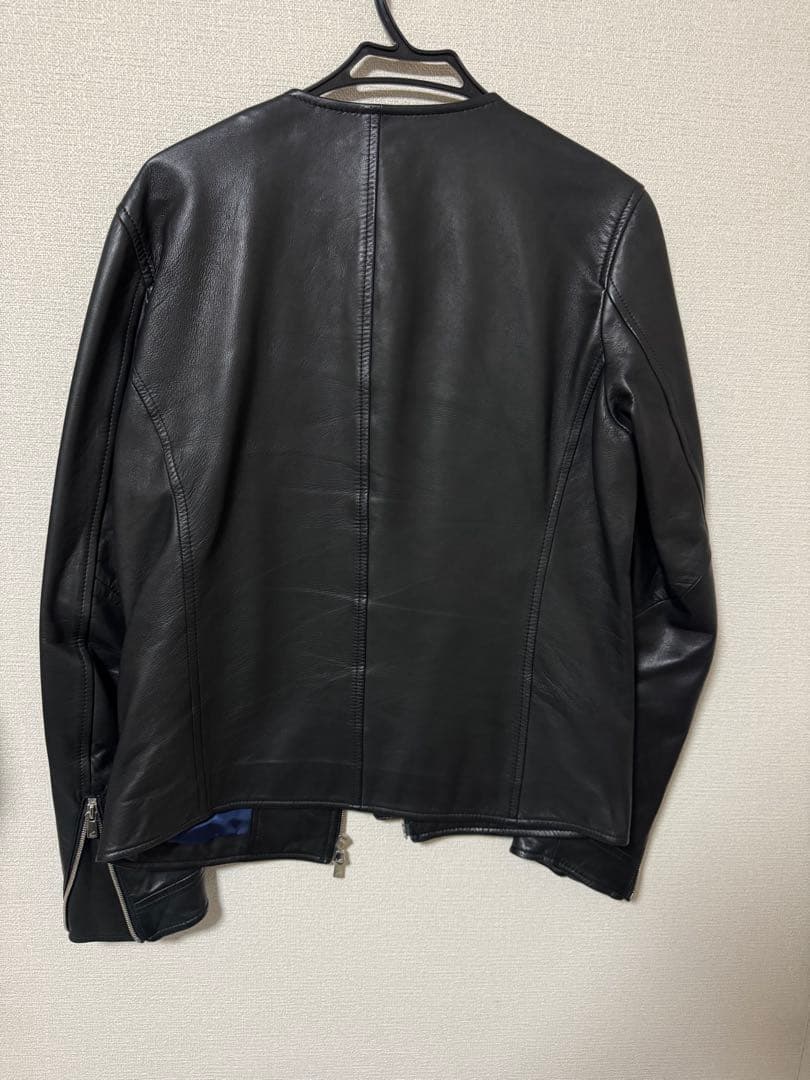 アバハウス ラムレザー シングルライダースジャケット