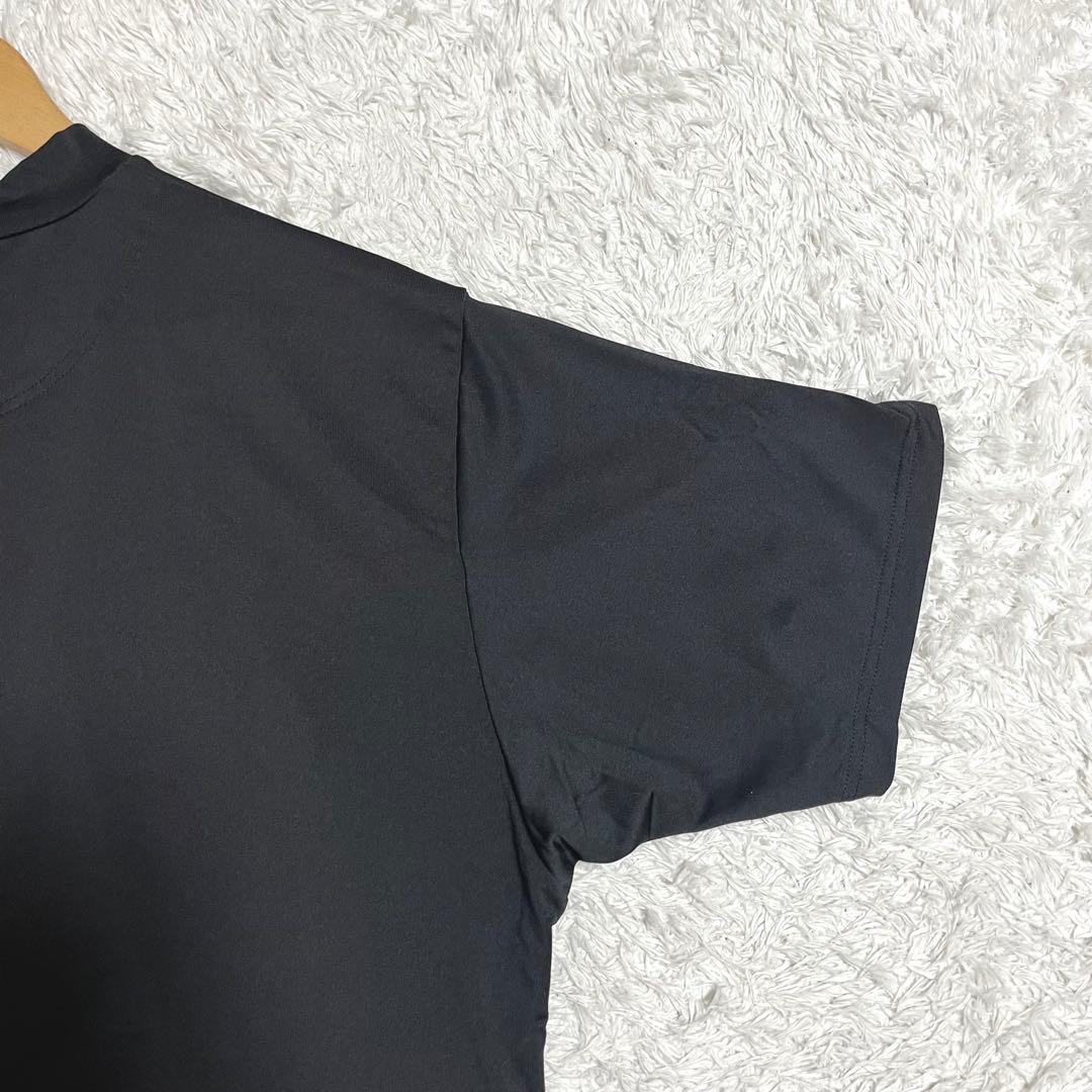 ✨未使用級✨BRIEFING ゴルフウェア 半袖 モックネック 背面ロゴ L