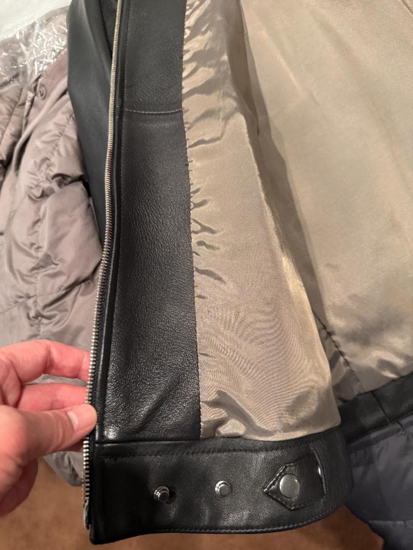 シープスキン レザー ジップ ブルゾン　UNITED ARROWS