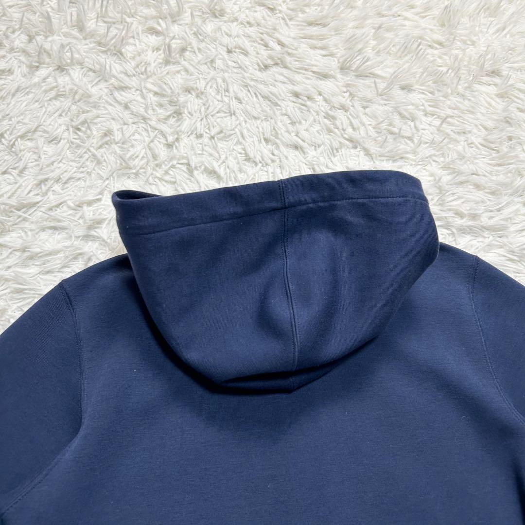 美品 近年 ポロラルフローレン ジップアップパーカー ポニー ネイビー 白