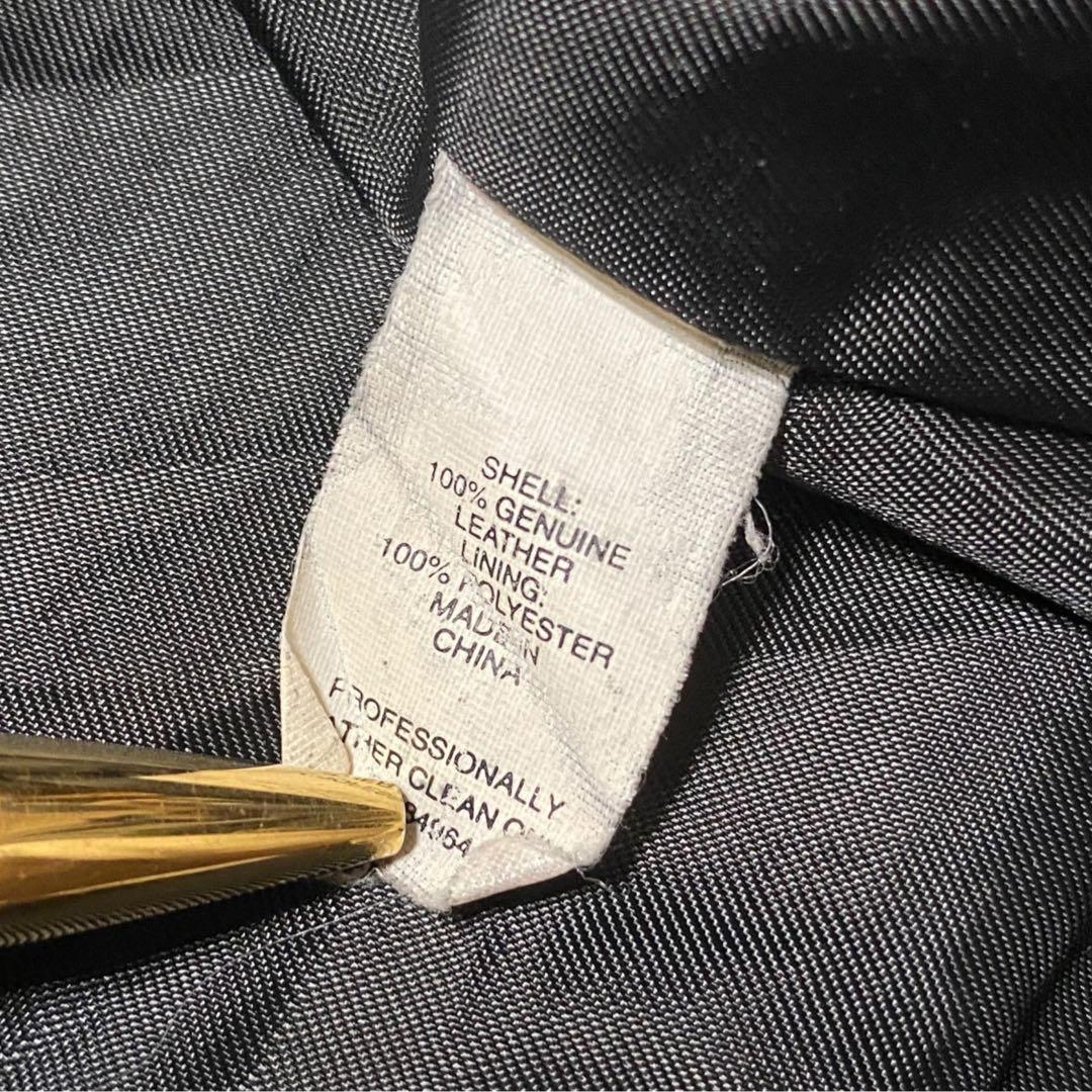 山田レザードリズラーXLトラッカージャケットジップアップブラック短丈G1本