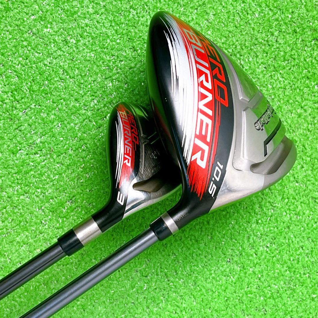 テーラーメイド エアロバーナー ブラック ゴルフクラブ メンズ セット 右打ち