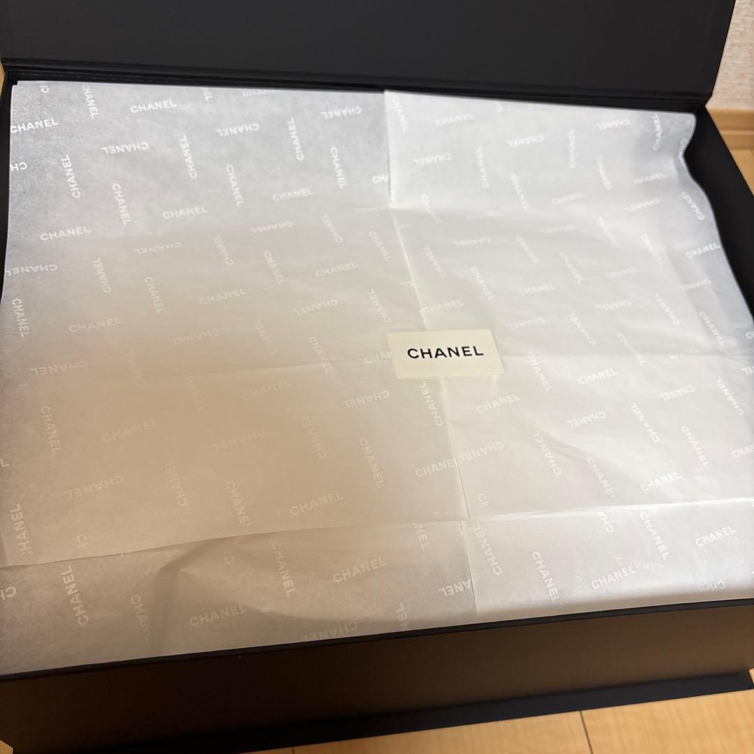 【空箱ショッパー包装紙のみ】シャネル バッグのマグネット式空箱 ショッパー