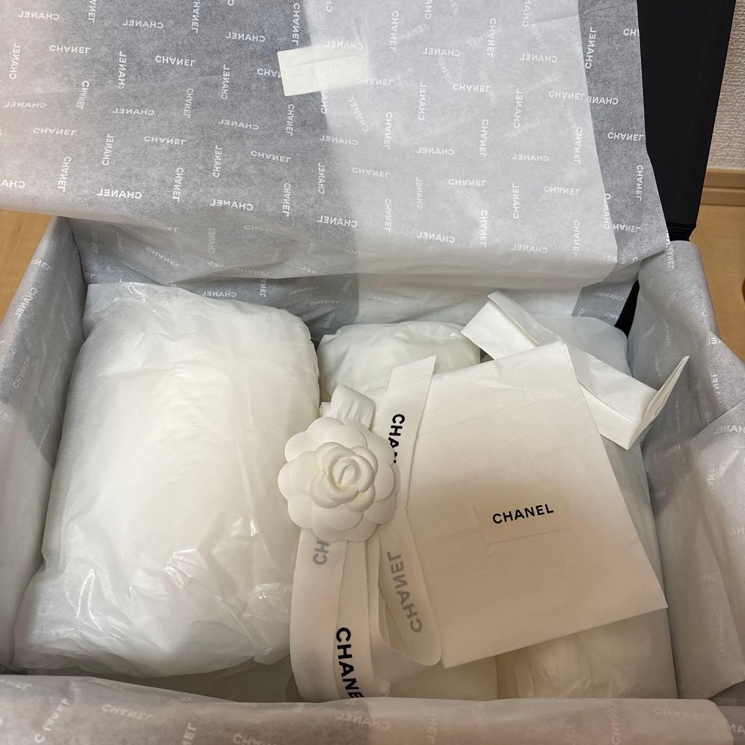 【空箱ショッパー包装紙のみ】シャネル バッグのマグネット式空箱 ショッパー