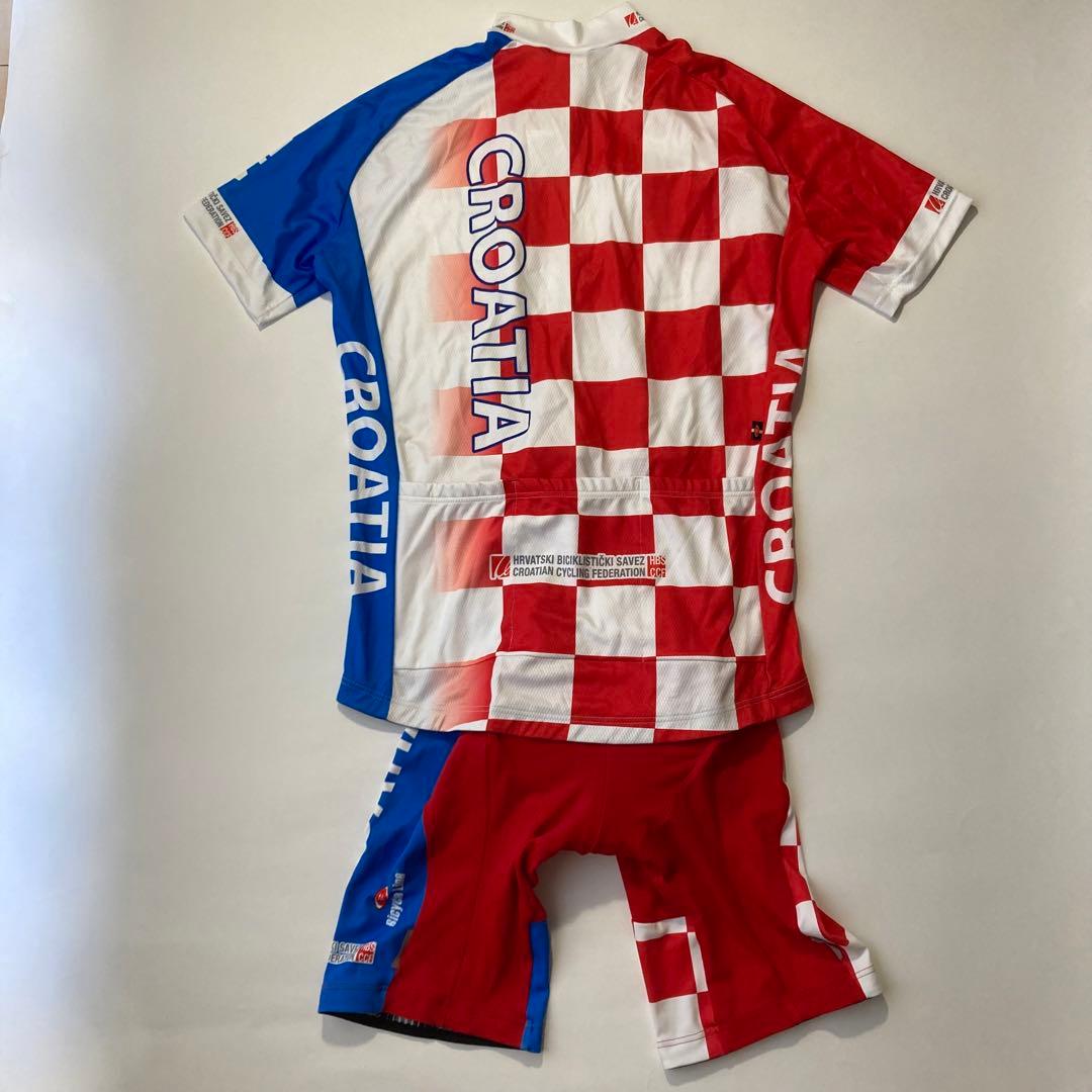 クロアチア サイクルジャージ サイクルパンツ ビブショーツ 上下セット