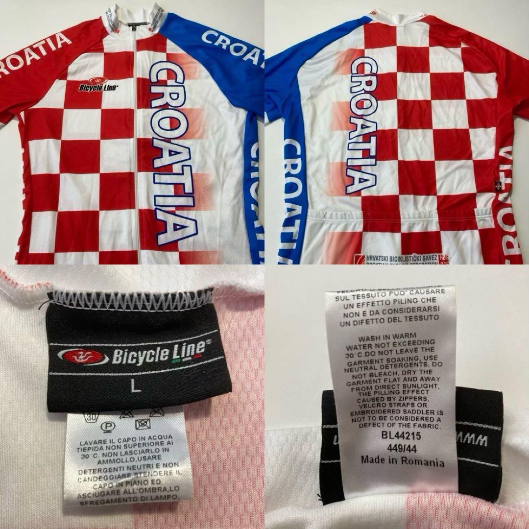 クロアチア サイクルジャージ サイクルパンツ ビブショーツ 上下セット
