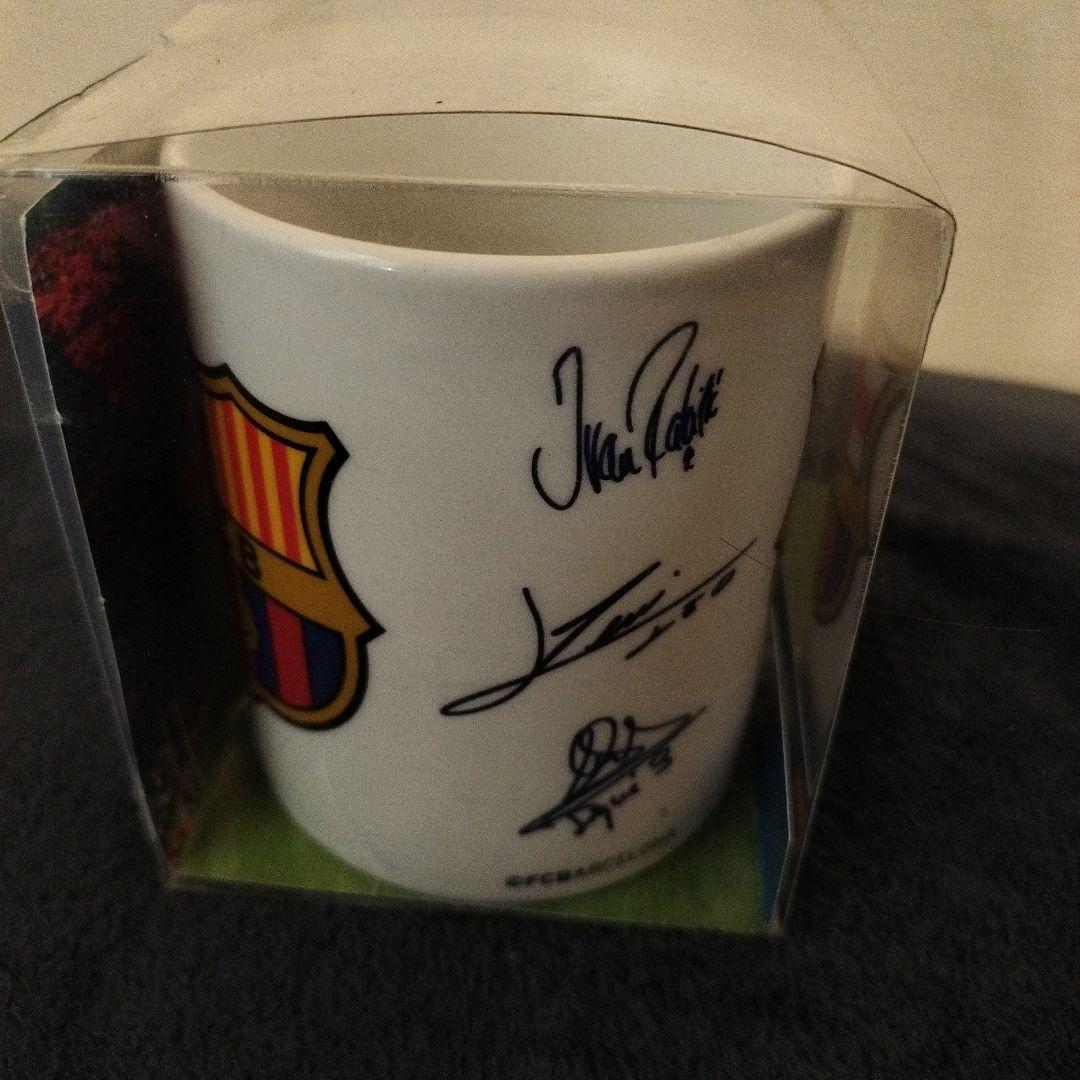 FC Barcelona サイン入りマグカップ