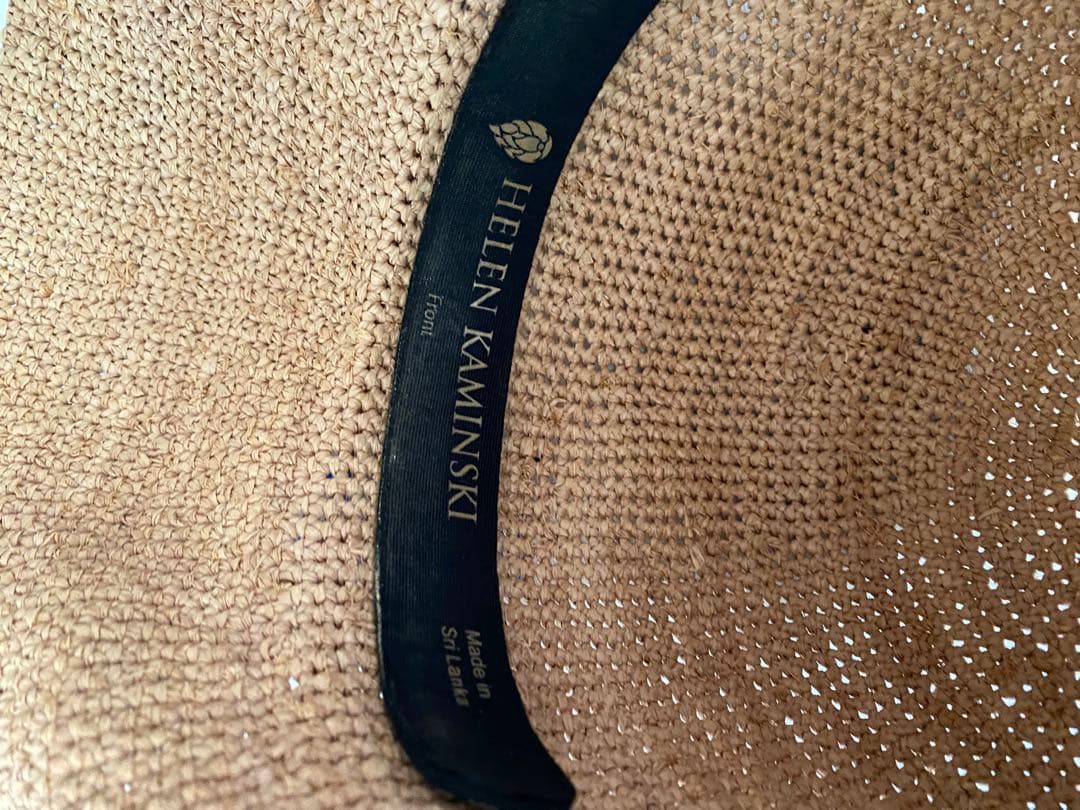 ヘレンカミンスキー ラフィアハット　HELEN KAMINSKI 無印　リネン