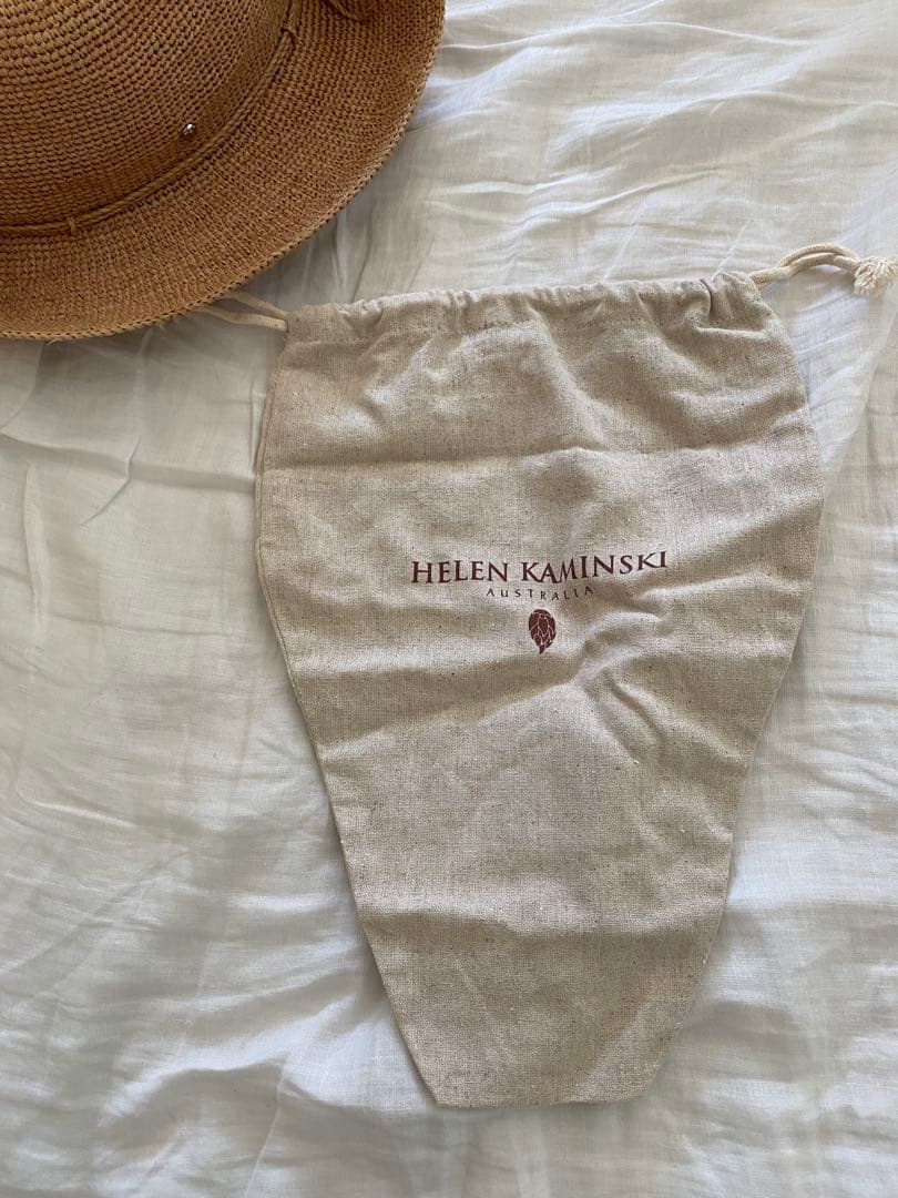 ヘレンカミンスキー ラフィアハット　HELEN KAMINSKI 無印　リネン