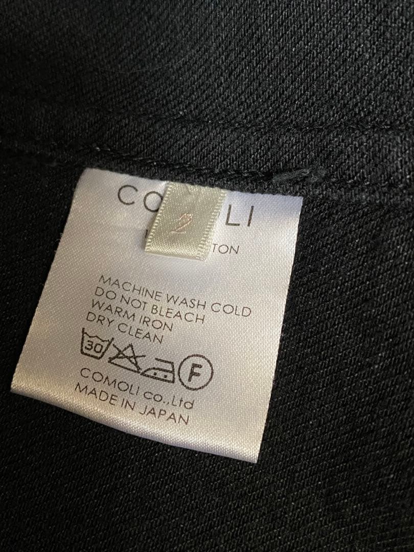 COMOLI コットンツイルジャケット ブラック サイズ2