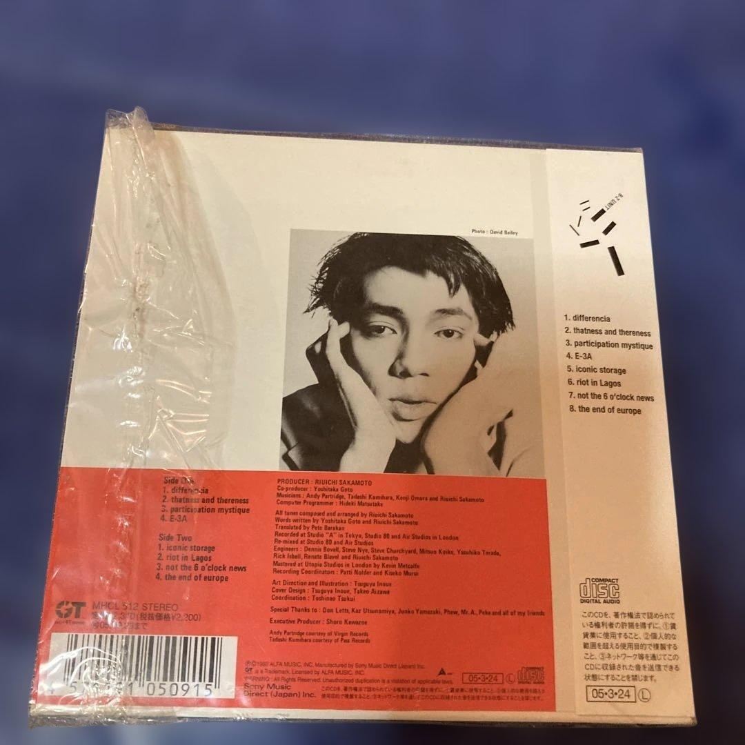坂本龍一 .B-2 UNIT 初回紙ジャケット仕様 邦楽　CD