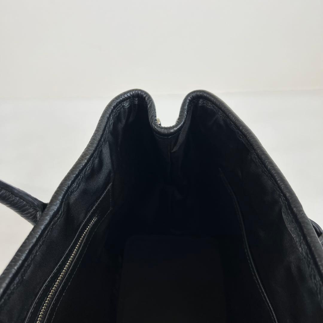 【TAKU様】バーニーズニューヨーク トートバッグ ビジネス ベンツ 本革 黒