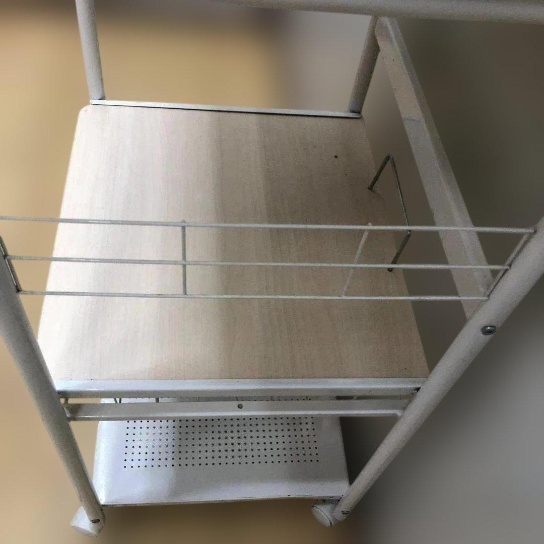 送料無料 レンジラック キッチン収納 炊飯器台 家電ラック 棚4段　250911