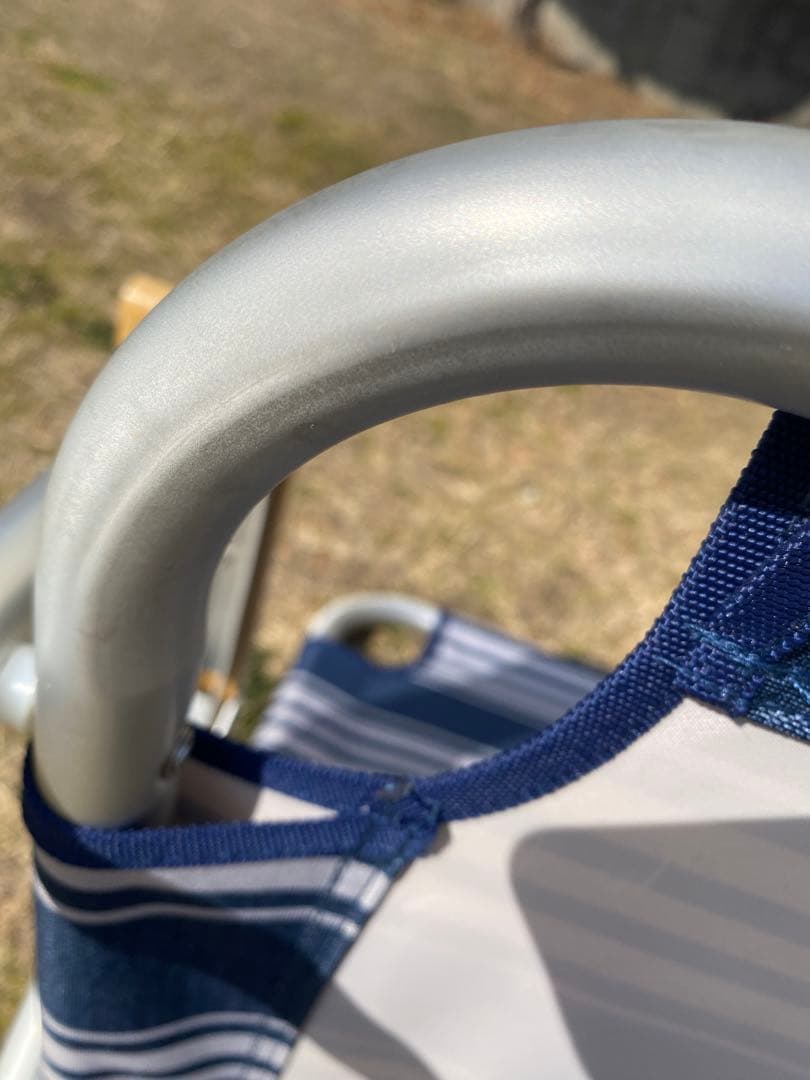 【廃盤・希少】コールマン リラックスフォールディングベンチ ネイビー ボーダー