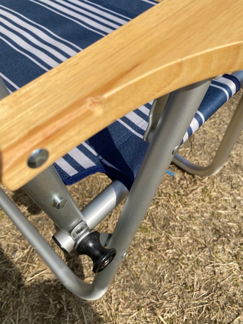 【廃盤・希少】コールマン リラックスフォールディングベンチ ネイビー ボーダー