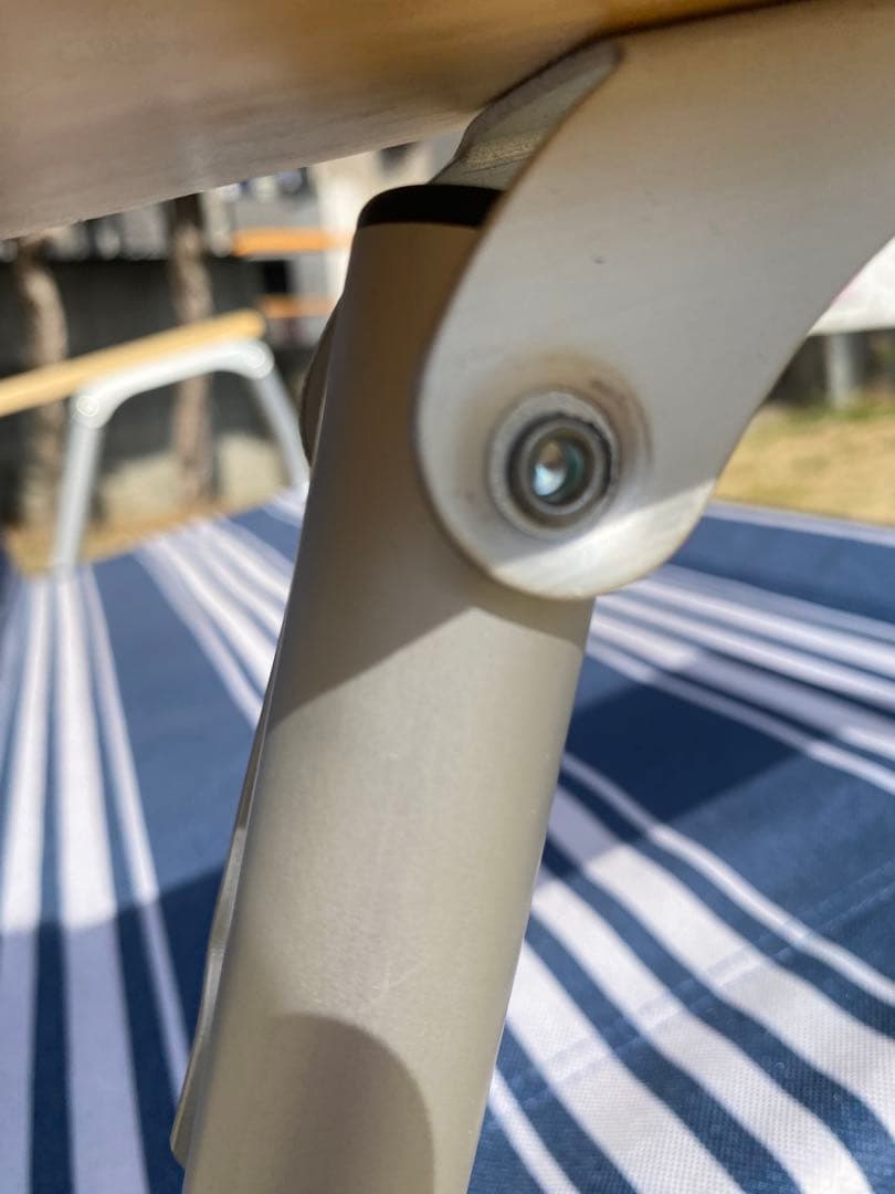 【廃盤・希少】コールマン リラックスフォールディングベンチ ネイビー ボーダー