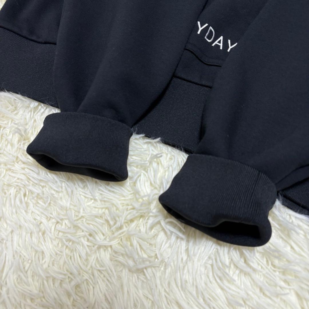 極美品 【4】ジャックバニー jack bunnyパーカー　黒 ロゴ　完売品