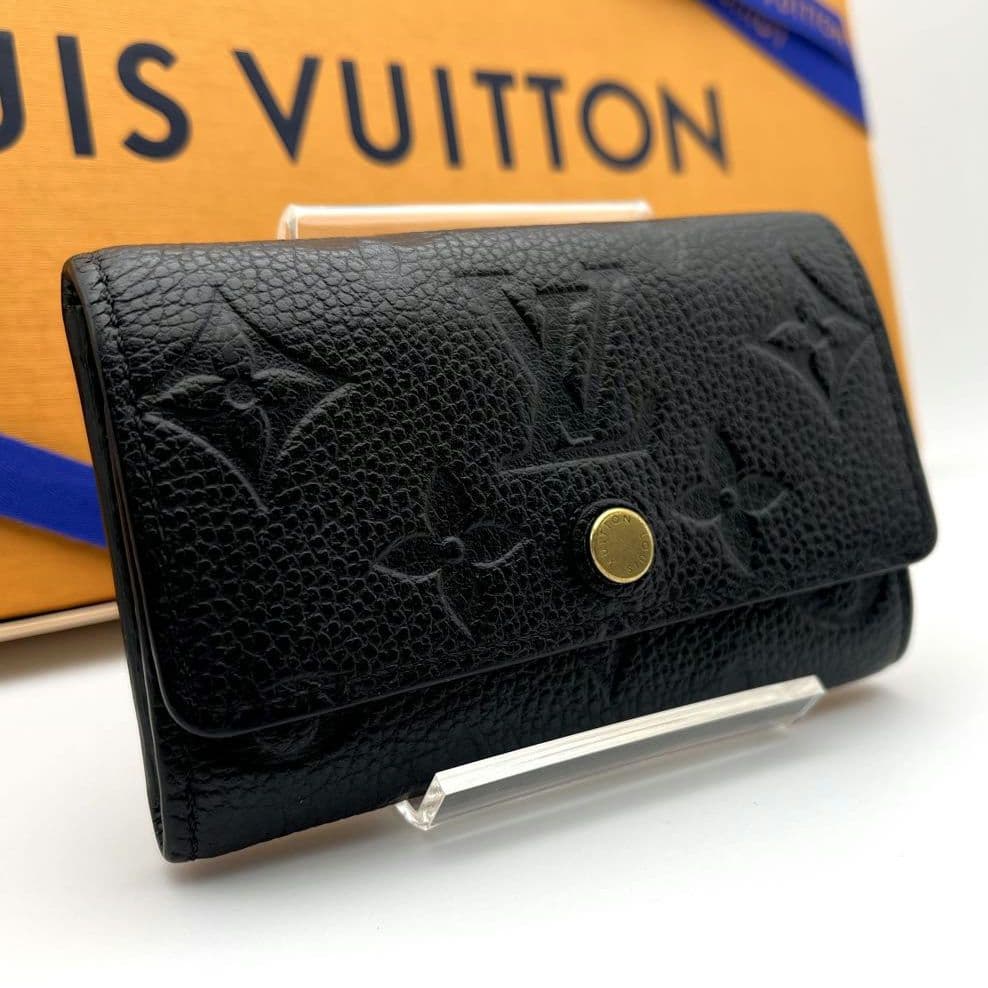 ルイヴィトン キーケース アンプラント ミュルティクレ6 黒 ノワール ブラック