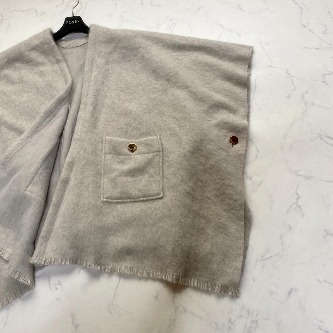 美品✨ダイアグラム グレースコンチネンタル ウール ポンチョ 金ボタン