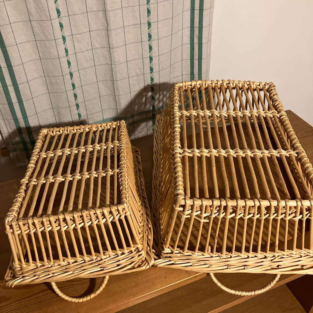 キャトルセゾン バスケットフランス柳かご 検)ハグオーワー 北欧暮らしの道具店