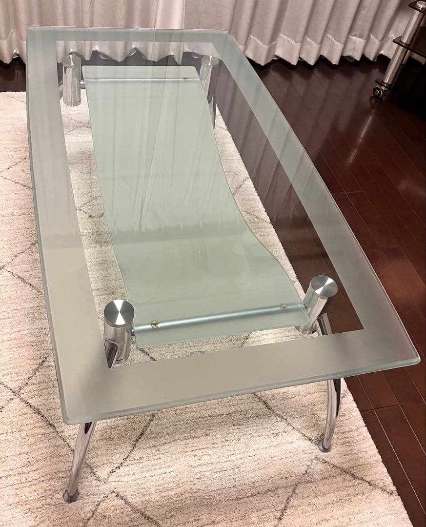 ガラス ローテーブル 120cm センターテーブル　ガラステーブル