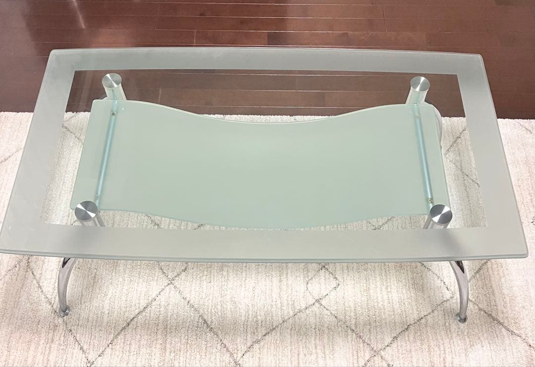 ガラス ローテーブル 120cm センターテーブル　ガラステーブル