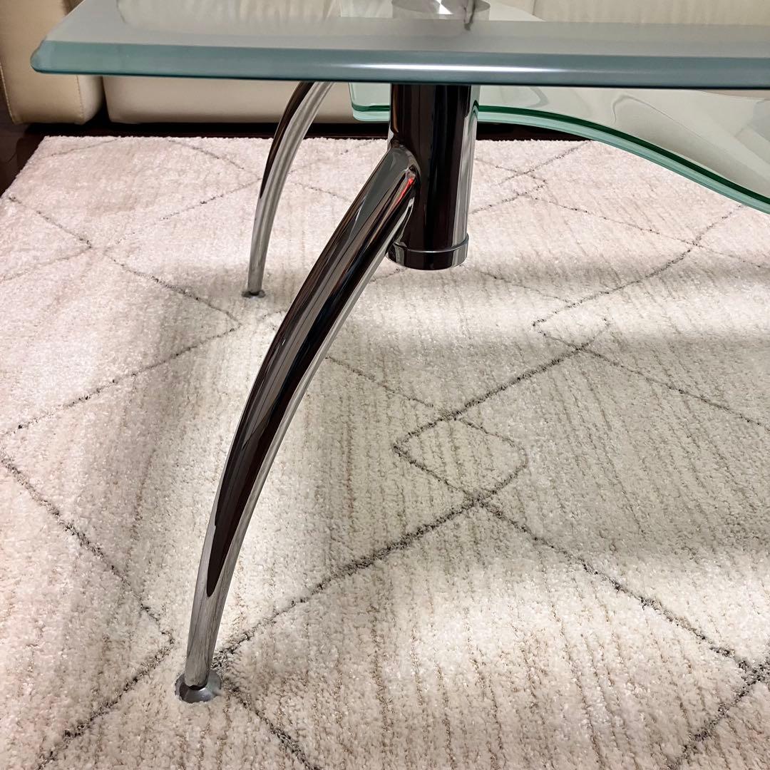 ガラス ローテーブル 120cm センターテーブル　ガラステーブル