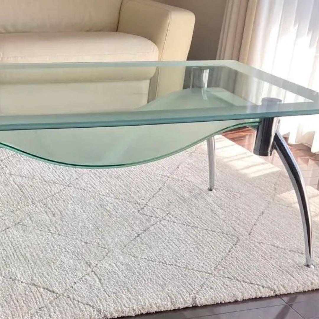 ガラス ローテーブル 120cm センターテーブル　ガラステーブル