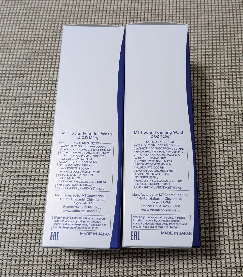 MT メタトロン　フェイシャル フォアミング ウォッシュ 120g　２個
