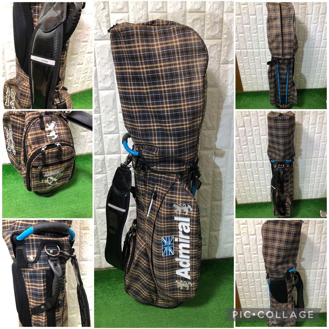 超豪華☆メンズゴルフクラブセット☆AKIRA☆アドミラル製スタンドキャディバッグ