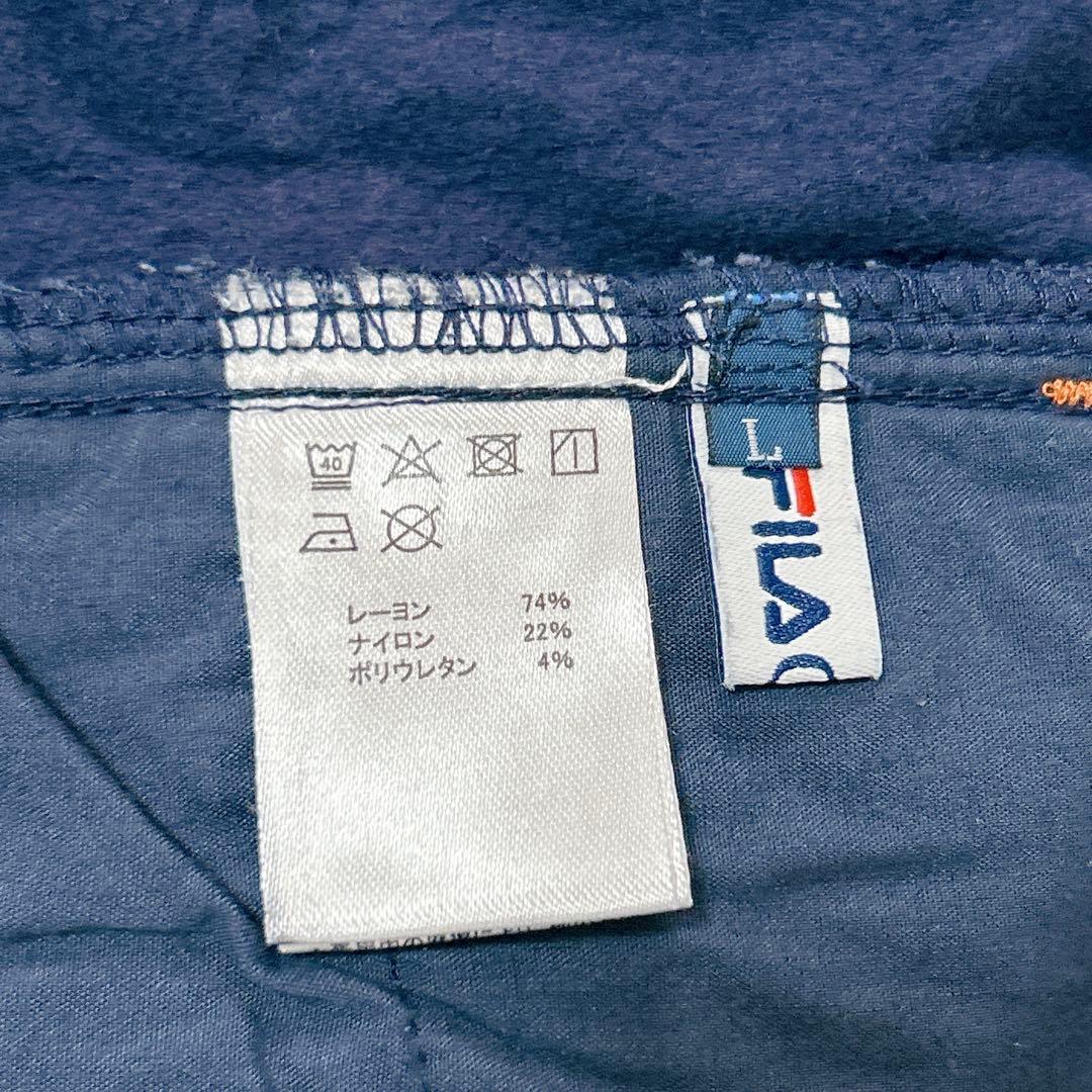 FILA ゴルフパンツ 紺 L /ジャックバニー 綿セーター 赤 L 2点セット