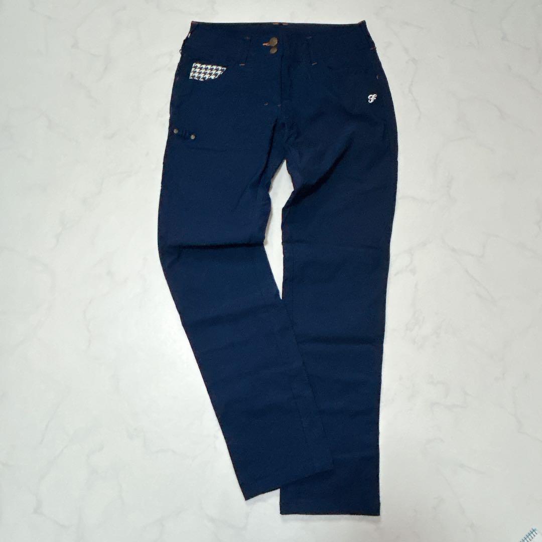 FILA ゴルフパンツ 紺 L /ジャックバニー 綿セーター 赤 L 2点セット