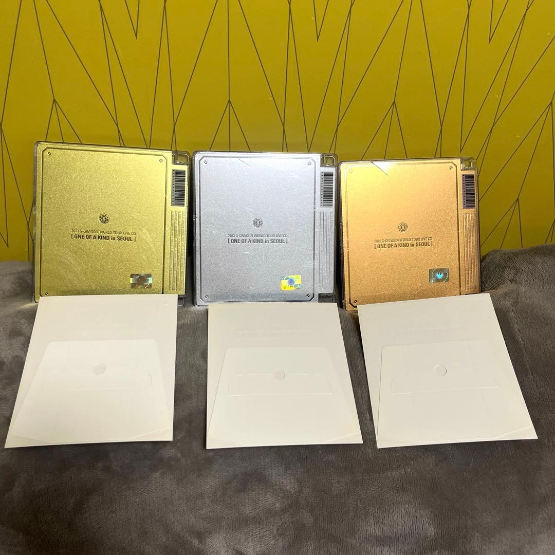 G-DRAGON 2013 SEOUL LIVE ゴールド、シルバー、ブロンズ