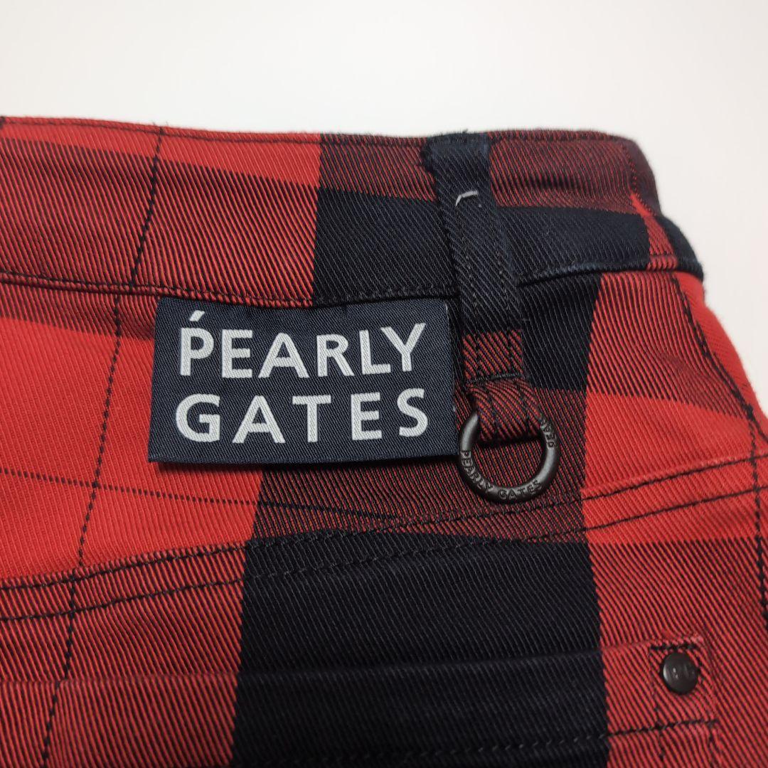 美品　パーリーゲイツ　スカート　秋冬春　00完売モデル　35200円　赤チェック