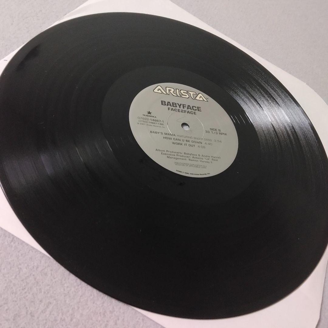 美品 babyface face2face 2LP レコード R&B　vinyl