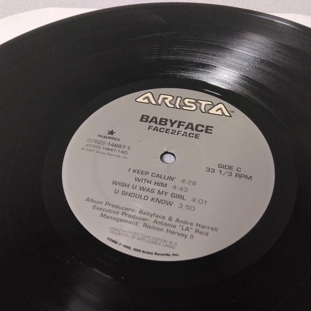 美品 babyface face2face 2LP レコード R&B　vinyl