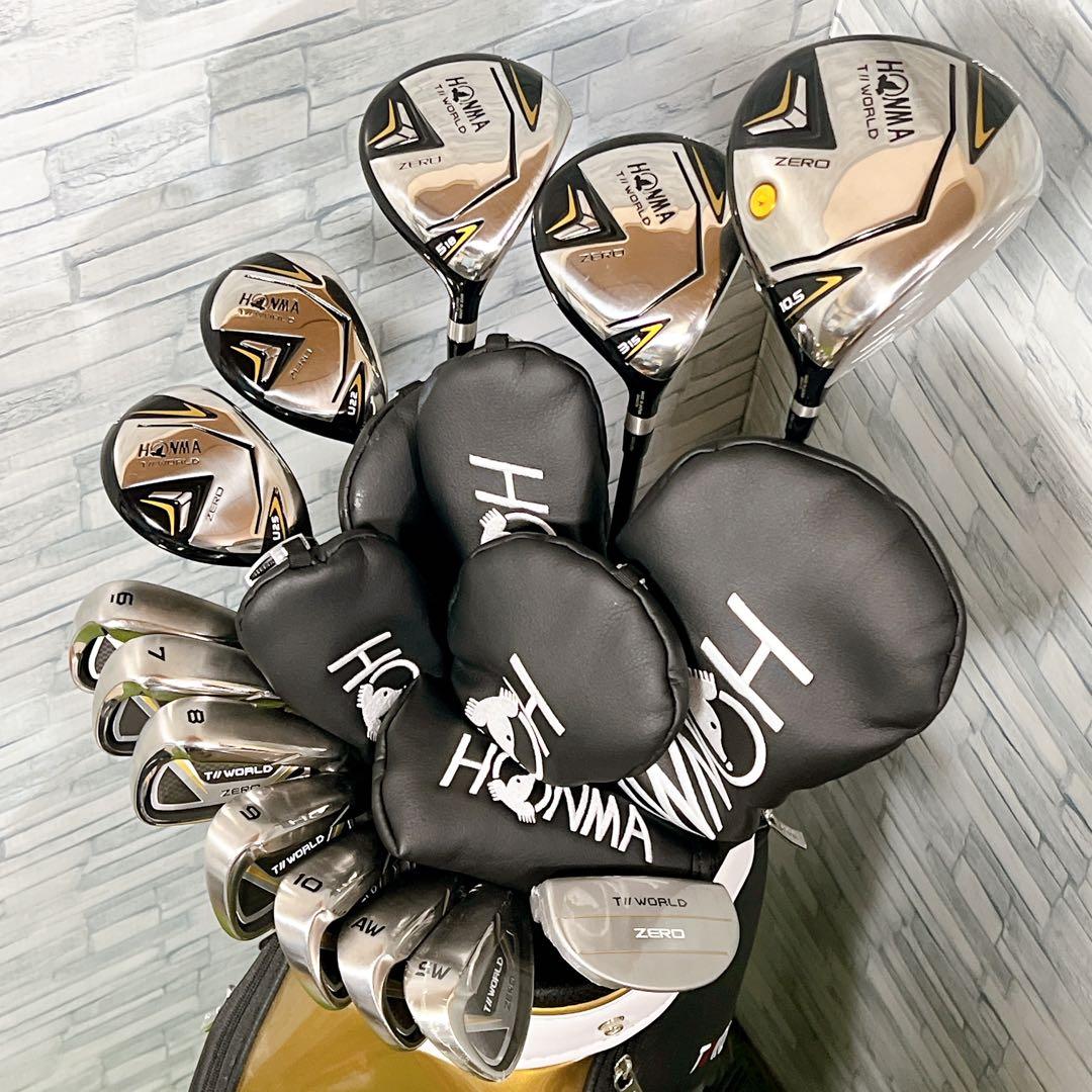 極美品 ホンマ ツアーワールド ゼロ 13本フルセット R ゴルフクラブ