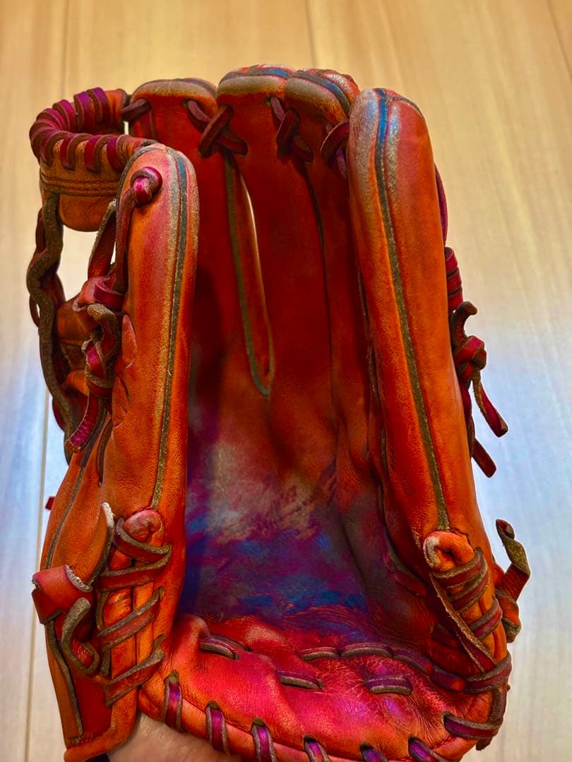 SSK 硬式グローブ 赤色　オーダー　オールラウンダー用