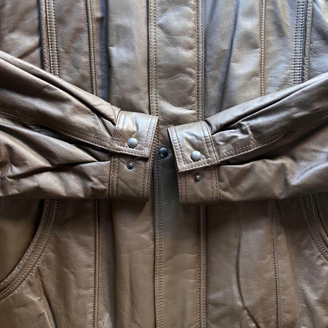 ジャケット・アウター 90s 00s archive short leather zip jacket