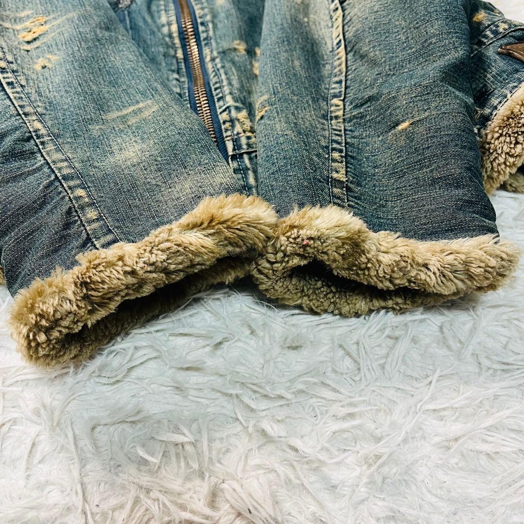 Johnbull repair denim jacket 裏ボア B-3 大戦M