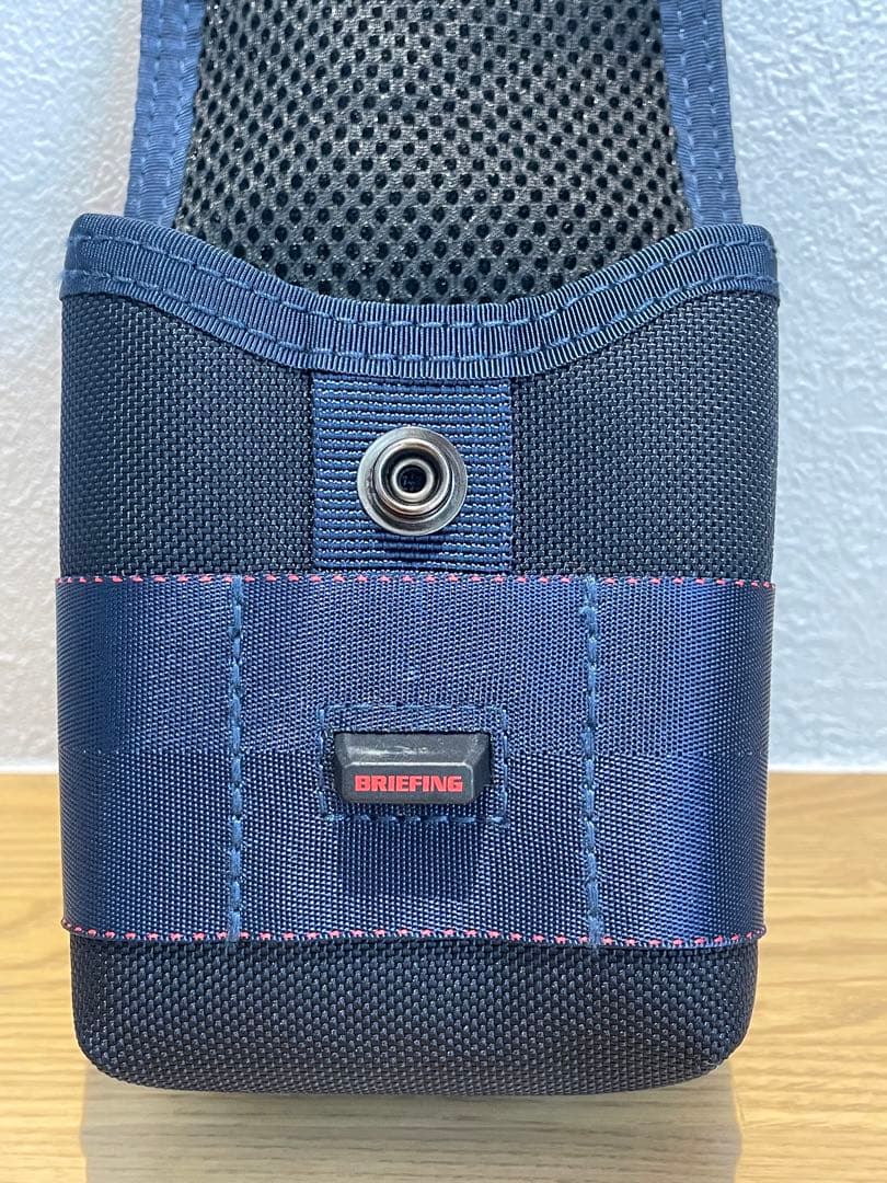 【美品】BRIEFING GOLF スコープボックスポーチ ネイビー