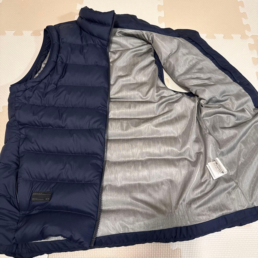 【OAKLEY】ボレロ付きダウンベスト M ネイビー