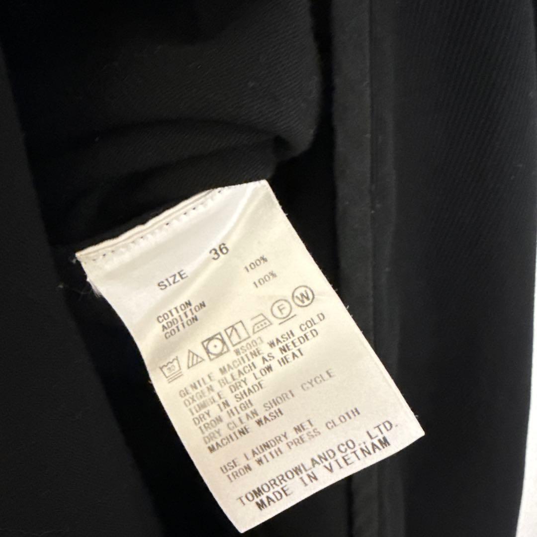 BACCA コットンピケ タンクトップドレス 36ブラック